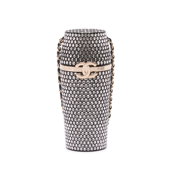 Pre-Loved Chanel Crystal Lipstick Case on Chain - Picture 1 of 7